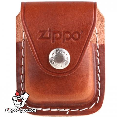 Bao da Zippo sắt khóa LPCB da nâu