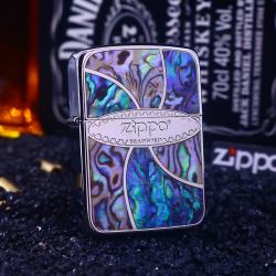 Bật Lửa Zippo 1941 Phiên Bản Retro Vỏ Xoáy Khảm Trai Trên Mặc - Mã SP: ZPC2586