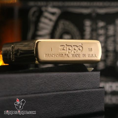 Bật Lửa Zippo 204B Khắc Hình Tàu Chiến