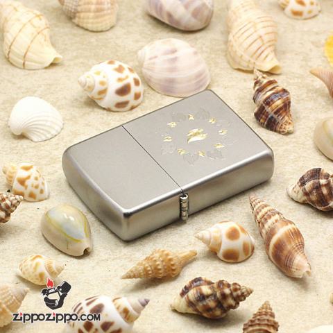 Bật Lửa Zippo 21192 Chrome khắc Nhẫn Lửa