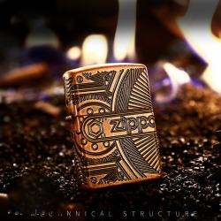 Bật Lửa Zippo 29523 – Bản Dầy Đồng Đỏ Zippo Gears Armor® Antique Copper - Mã SP: ZPC2422