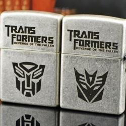 Bật lửa Zippo bạc cổ khắc hình Transformers - Mã SP: ZPC0848