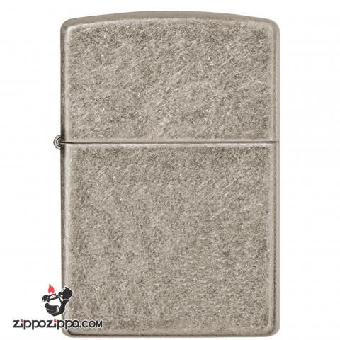 Bật Lửa Zippo Vỏ Dày Mạ Chrome Màu Bạc Giả Cổ - SKU 28973 – Zippo Armor Antique Silver Plate
