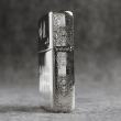 Bật lửa zippo bạc khối cao cấp khắc hình đức phật và ác quỷ bản armor