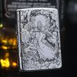 Bật Lửa Zippo Bạc Khối Cao Cấp Khắc Hình Quan Vân Trường Bản Vỏ Mỏng