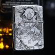 Bật Lửa Zippo Bạc Khối Cao Cấp Khắc Hình Quan Vân Trường Bản Vỏ Mỏng