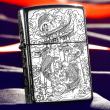 Bật Lửa Zippo Bạc Nguyên Khối Cao Cấp Chạm Khắc Cá Chép Vượt Long Môn Bản Vỏ Mỏng