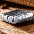 Bật Lửa Zippo Bạc Nguyên Khối Cao Cấp Chạm Khắc Long Phụng Chanh Đấu Bản Vỏ Mỏng