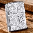 Bật Lửa Zippo Bạc Nguyên Khối Cao Cấp Chạm Khắc Long Phụng Chanh Đấu Vỏ Dầy Bản Armor