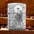 Bật lửa Zippo Bạc Nguyên Khối Cao Cấp Đức Phật Dược Sư Bản Vỏ Mỏng