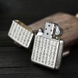 Bật lửa Zippo  Bạc nguyên khối cao cấp khắc Bát Nhã Tâm Kinh Bản Amor