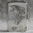Bật Lửa Zippo Bạc Nguyên Khối Cao Cấp Khắc Cá Chép Hóa Rồng Bản 1941