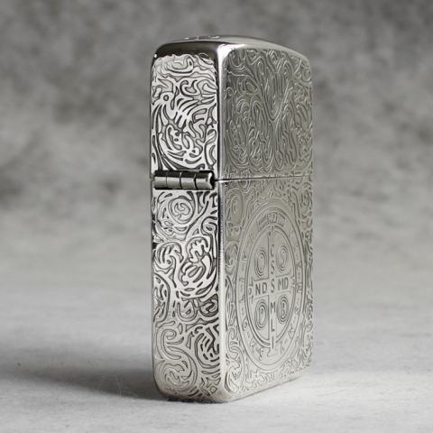 Bật Lửa Zippo Bạc Nguyên Khối Cao Cấp Khắc  Constantine  Phiên Bản 1941