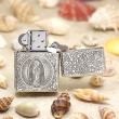 Bật Lửa Zippo Bạc nguyên khối Cao Cấp khắc hình  Nổi Constantine Phiên Bản Amor