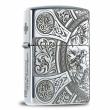 Bật lửa Zippo Bạc nguyên khối cao cấp khắc Hình Thần Chết Bản Tiêu Chuẩn.