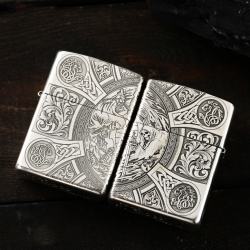 Bật lửa Zippo Bạc nguyên khối cao cấp khắc Hình Thần Chết Bản Tiêu Chuẩn. - Mã SP: ZPC2869