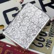 Bật Lửa Zippo Bạc Nguyên Khối Cao Cấp Khắc Hoa Văn Arabesque Và Logo Zippo Vỏ Dầy Bản Armor