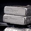 Bật Lửa Zippo Bạc Nguyên Khối Cao Cấp Khắc Hoa Văn Tình Yêu Hoa Elf Vỏ  Dầy Bản Armor