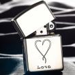 Bật Lửa Zippo Bạc Nguyên Khối Cao Cấp Khắc Love Vỏ Dầy Bản Armor