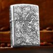 Bật Lửa Zippo Bạc Nguyên Khối Cao Cấp Khắc Tỳ Hưu Năm Mặt Tài Lộc Bản Giới Hạn 99 Chiếc Vỏ Mỏng