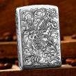 Bật Lửa Zippo Bạc Nguyên Khối Cao Cấp Khắc Tỳ Hưu Năm Mặt Tài Lộc Giới Hạn 99 Chiếc Bản Armor
