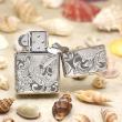 Bật Lửa Zippo Bạc Nguyên Khối Chạm Khắc Họa Tiết Rồng Nguyên Con
