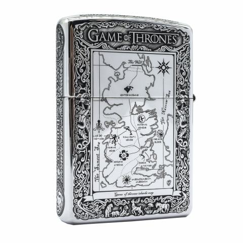 Bật lửa Zippo Bạc nguyên khối Game of Thrones New