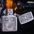 Bật Lửa Zippo  Bạc Nguyên Khối Khắc Tỳ Hưu Tài Lộc Bản Giới Hạn