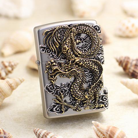 Bật Lửa Zippo Balem Long Thần ( Rồng) Cưỡi Mây