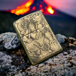 BẬT LỬA ZIPPO BẢN ĐÔNG TRƠN KHẮC 3D HÌNH TÔN NGỘ KHÔNG  SIÊU SẮC NÉT