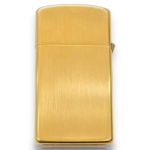 BẬT LỬA ZIPPO BẢN SLIM CỔ  XƯỚC BỌC VÀNG 10K