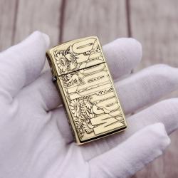 Bật Lửa Zippo Chạm Khắc Logo Marlboro Phiên Bản Hẹp Slim - Mã SP: ZPC2951