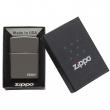 Bật Lửa Zippo Sơn Phủ Keo Bóng Xám Khói - Logo Zippo SKU 150ZL – Zippo Black Ice with Zippo Logo