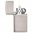 Bật Lửa Zippo Bản Nhỏ Mạ Chome Xước Vân Ngang - SKU 1600 – Zippo Slim Brushed Chrome