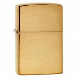 Bật Lửa Zippo Vỏ Dày Đồng Vàng Vân Xước Ngang - SKU 168 – Zippo Armor Brushed Brass