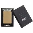 Bật Lửa Zippo Vỏ Dày Đồng Vàng Vân Xước Ngang - SKU 168 – Zippo Armor Brushed Brass