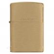 Bật Lửa Zippo Đồng Vân Xước Ngang Khắc Chữ SOLID BRASS - SKU 204 – Zippo Brushed Brass Engraved