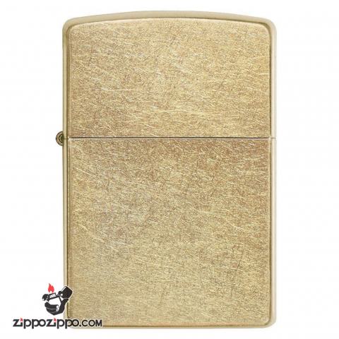 Bật Lửa Zippo Đồng Vàng Xi Xước Bụi - SKU 207G – Zippo Gold Dust