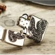 Bật lửa Zippo chính hãng bac thanh xà quấn quanh