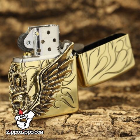 Bật lửa zippo chính hãng biểu tượng cướp biển cánh thiên thần