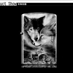 Bật lửa Zippo chính hãng cặp đôi Sói dũng mãnh