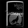 Bật lửa Zippo chính hãng đen Chó sói hú trong đêm
