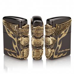 Bật lửa Zippo chính hãng đen phiên bản giới hạn Harley Davidson - Mã SP: ZPC0222