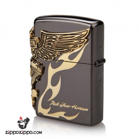 Bật lửa Zippo chính hãng đen phiên bản giới hạn Harley Davidson