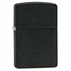 Bật Lửa Zippo Sơn Màu đen Nhám Gân - SKU 236 – Zippo Black Crackle