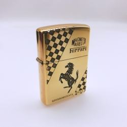 Bật lửa Zippo chĩnh hãng đồng Bóng khắc Ferrari - Mã SP: ZPC1772