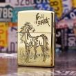 Bật lửa Zippo chính hãng đồng Bóng nhẹ khắc mã đáo thành công