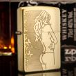 Bật lửa Zippo chính hãng đồng khắc cô gái sexy bản xước