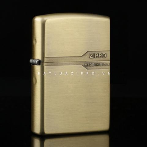 Bật lửa Zippo chính hãng đồng nhẹ thiết kế cổ điển Armor