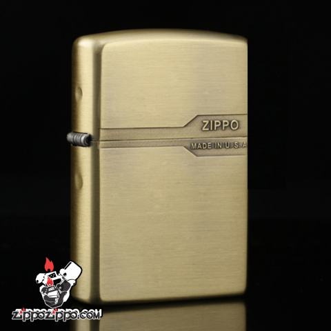 Bật lửa Zippo chính hãng đồng nhẹ thiết kế cổ điển Armor
